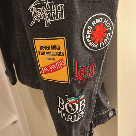 Reworked Embellished Retro Patch Jacket - Picture 5 of 7